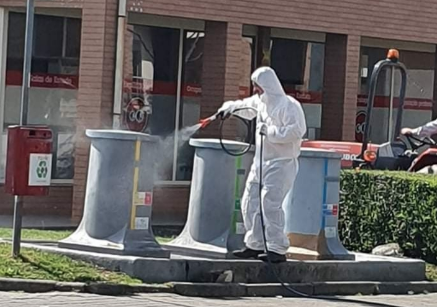 União de Freguesias de Merelim S. Pedro e Frossos iniciou desinfeção das zonas públicas