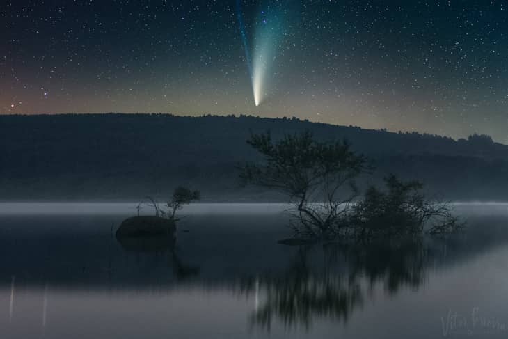 Fotógrafo regista passagem do cometa Neowise pelo Gerês