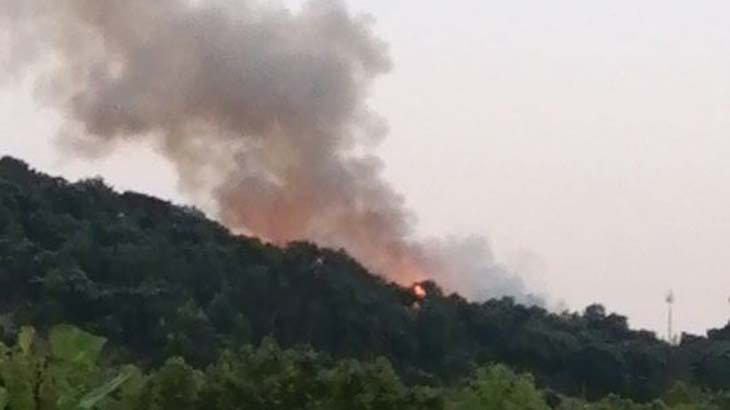 Incêndio deflagra no Monte Picoto em Braga
