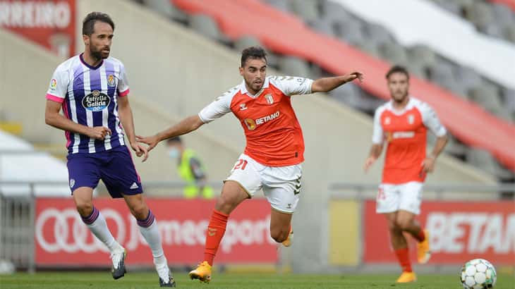 SC Braga empata por 2-2 frente ao Valladolid