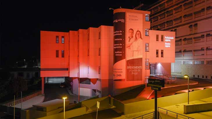 Hospital Lusíadas de Braga ilumina-se pela segurança dos doentes e profissionais de saúde