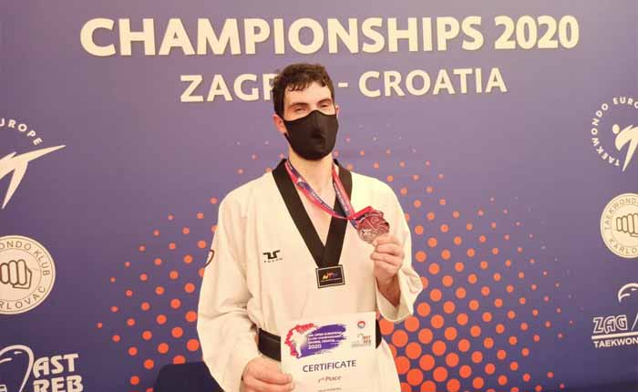 SC Braga Taekwondo: Júlio Ferreira vence medalha de bronze no Open de Zagreb