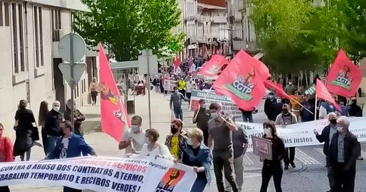 União dos Sindicatos do Distrito de Braga celebrou Dia do Trabalhador em Guimarães