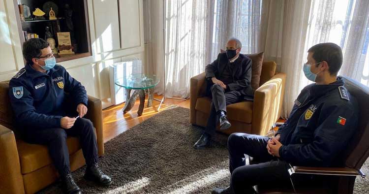 Domingos Bragança reuniu com novo Comandante da PSP de Guimarães