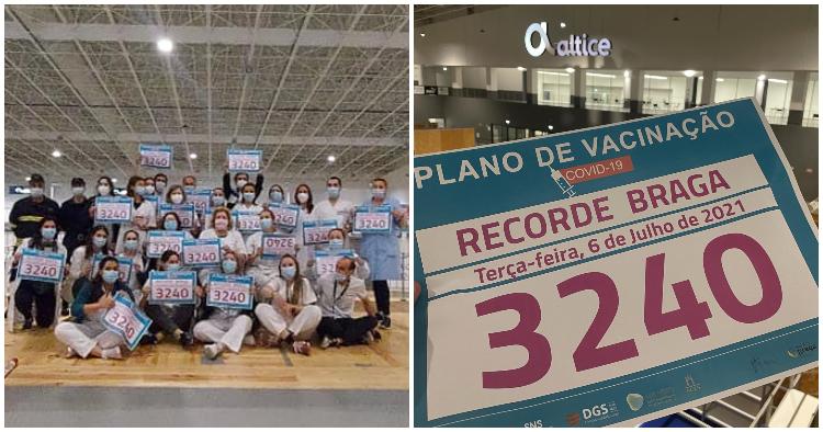 Braga bate novo recorde ao vacinar 3240 utentes contra a Covid-19