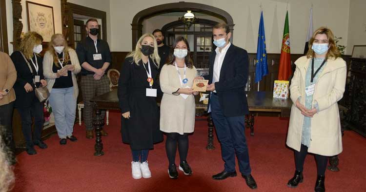Alunos de Erasmus+ recebidos nos Paços do Concelho de Celorico de Basto