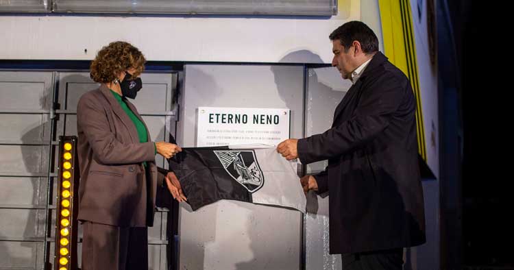 Inaugurado mural de homenagem a Neno no Estádio D. Afonso Henriques