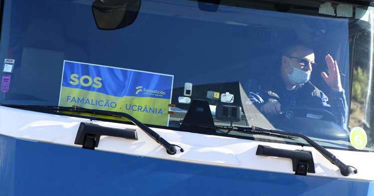 Missão SOS Famalicão/Ucrânia partiu hoje com quase 100 toneladas de bens