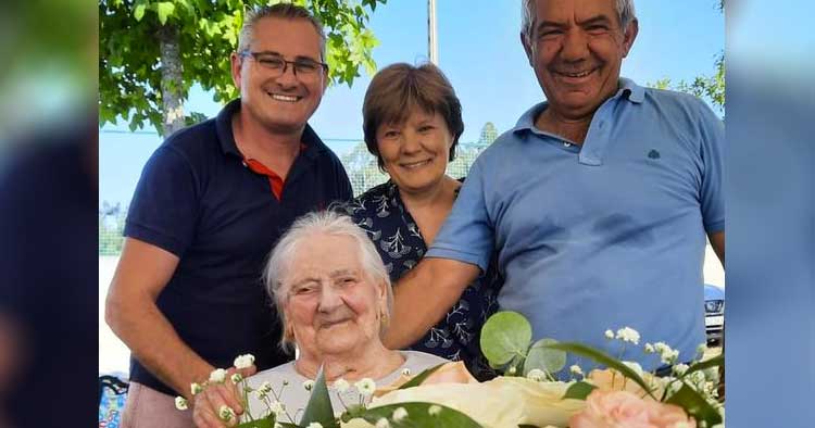 Dona Emília de Braga celebrou 101 anos