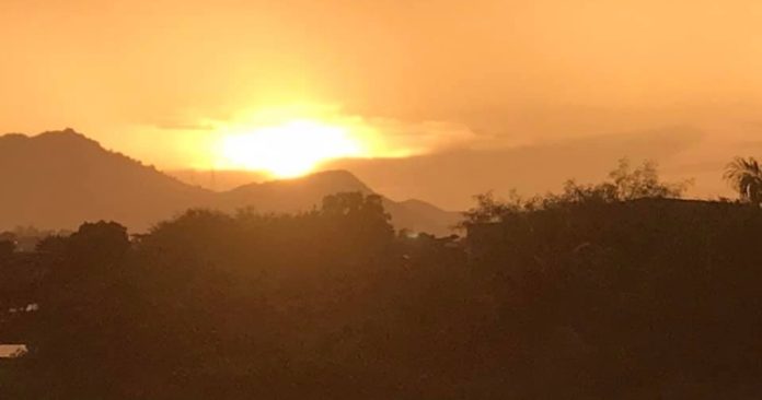 sunset sobreposta