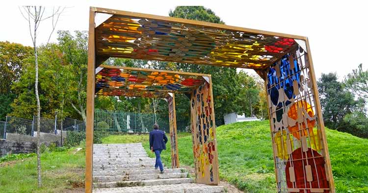 Braga inaugura obra de arte sustentável no Parque das Camélias