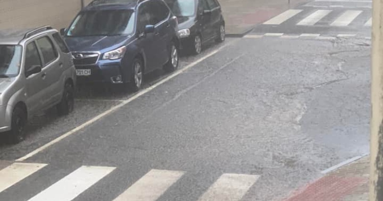 Chuva forte provoca inundações em Braga