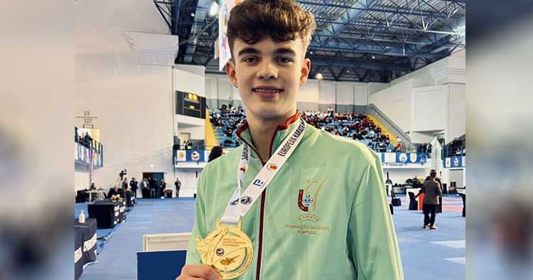 Guilherme Gonçalves sagra-se Campeão Europeu de Karaté