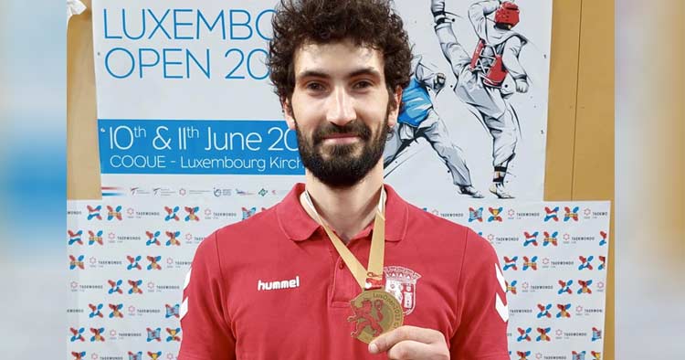 Júlio Ferreira do SC Braga conquista a medalha de ouro no Luxemburgo