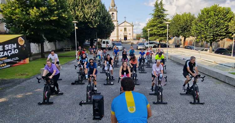 Braga: Aula de Spinning em Tadim promoveu fitness e bem-estar