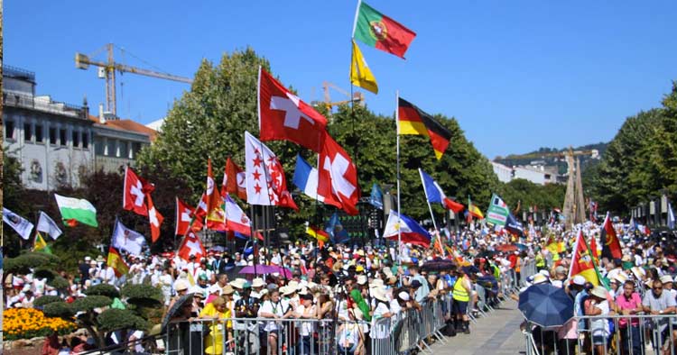 Jornada Mundial da Juventude levou milhares de pessoas ao centro de Braga