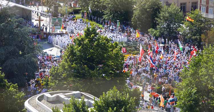 Jornada Mundial da Juventude levou milhares de pessoas ao centro de Braga