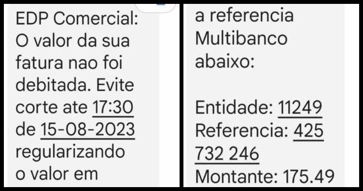 Recebeu uma mensagem da EDP? É fraude!