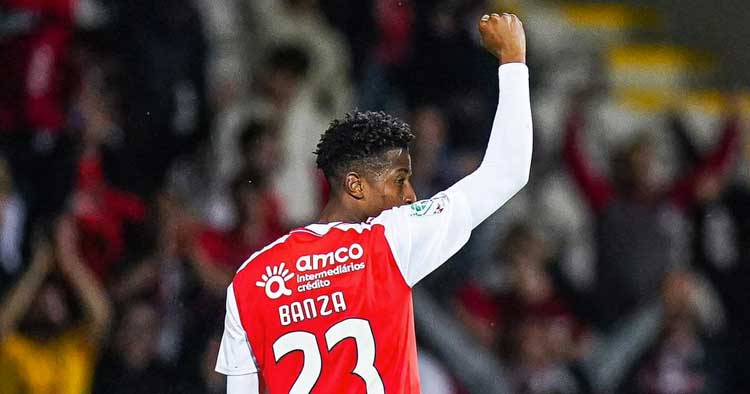 SC Braga vence em Vizela por 1-3 com bis de Banza