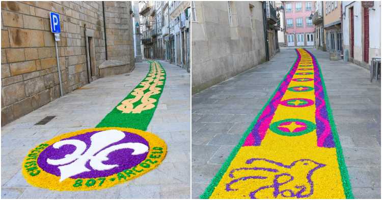 Ponte de Lima embelezada no Dia do Corpo de Deus com tapetes floridos