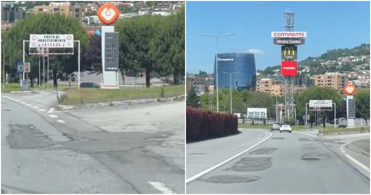 Verador do PS denuncia mau estado de via em Braga