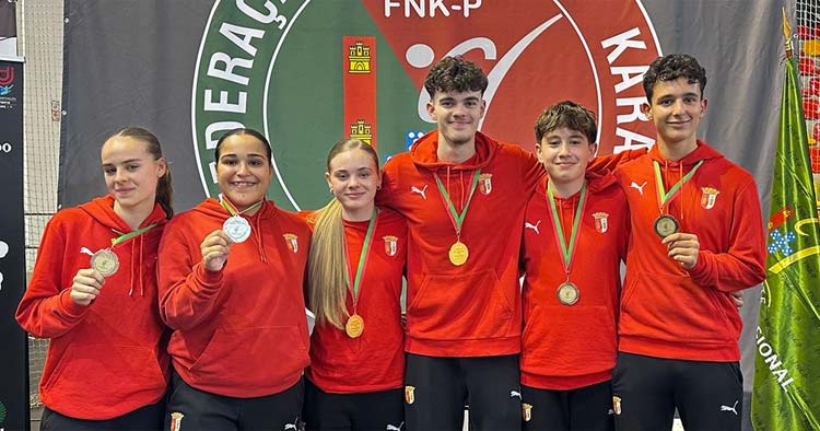SC Braga conquista seis medalhas no torneio de Karaté Pro-Ranking da FNKP