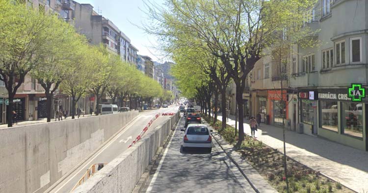 Trânsito proibido no troço poente contíguo ao túnel da Avenida da Liberdade em Braga
