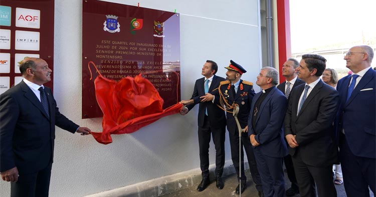Primeiro-Ministro inaugura novo quartel dos Bombeiros Voluntários de Braga