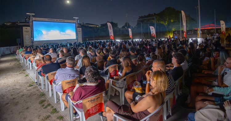 Cinema ao ar livre levou centenas à Praia Fluvial da Ponte do Bico em Braga