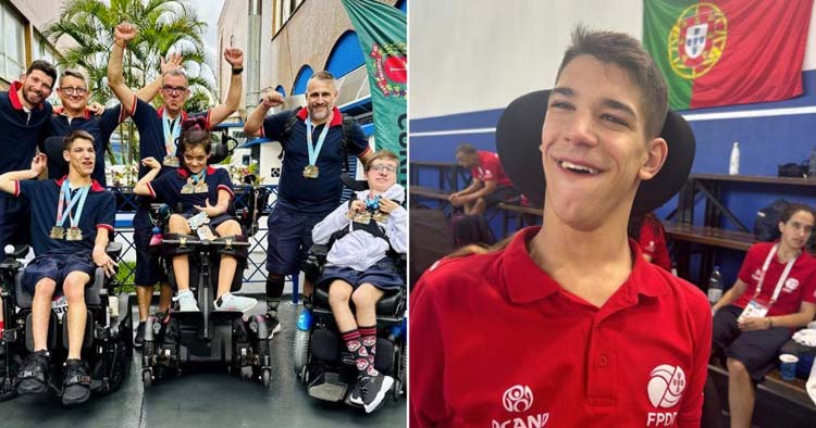 Luís Caravana conquista a medalha de bronze no Mundial Jovem de Boccia
