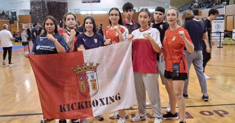Kickboxing do SC Braga vence cinco medalhas na 3.ª etapa da Liga FNKDA