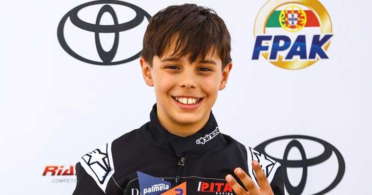 Miguel Martins em terceiro no Campeonato de Portugal de Karting