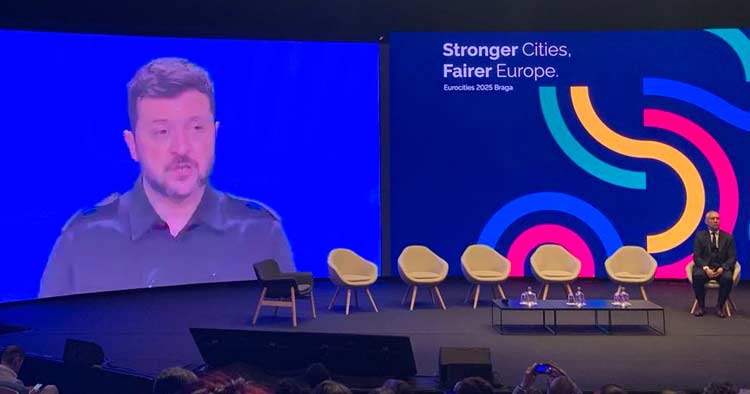 Conferência Anual da Eurocities em Braga marcada por intervenção de Volodymyr Zelensky
