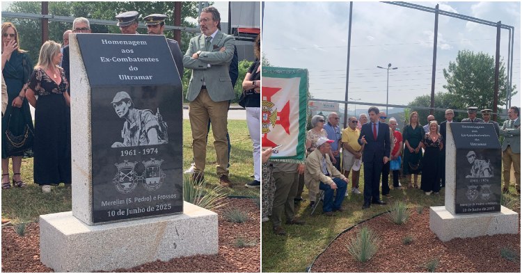 Braga: Monumento em homenagem aos ex-combatentes inaugurado em Frossos