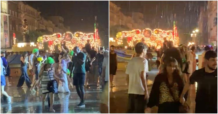 Chuva leva foliões a fugirem do São João de Braga