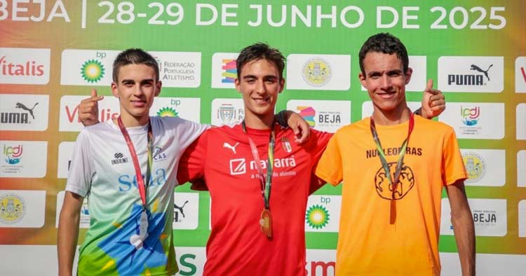 Afonso Gomes do SC Braga é campeão nacional sub-18 nos 1500 metros