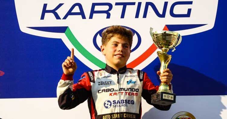 Kiko Correia com três vitórias e um quarto lugar no Campeonato Portugal Karting