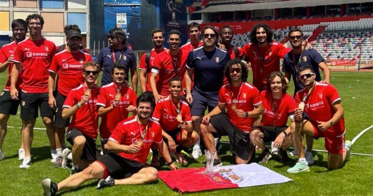 Equipa masculina do SC Braga em terceiro lugar no nacional de clubes