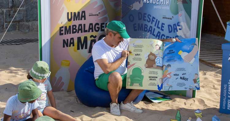 Academia Ponto Verde ensina a reciclar embalagens na Praia Fluvial do Faial em Vila Verde
