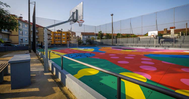 Braga: Projeto de arte urbana dá cor ao Polidesportivo da Gandra