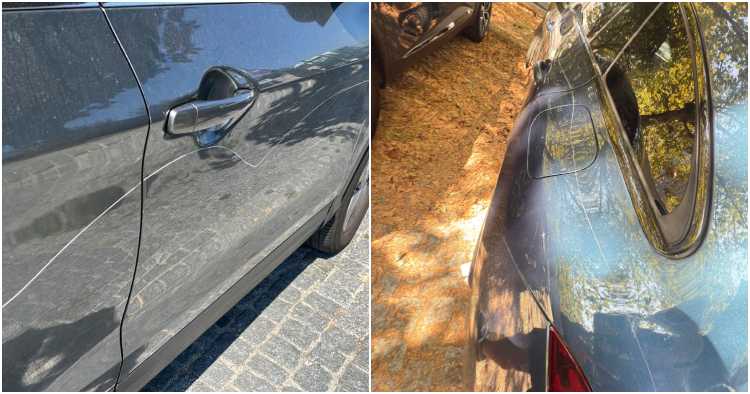 Vandalismo. Andam a riscar carros estacionados em Braga