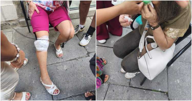 Duas mulheres feridas após queda em piso desnivelado no centro de Braga
