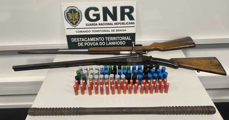 Detido em Amares por posse de arma proibida e ameaças