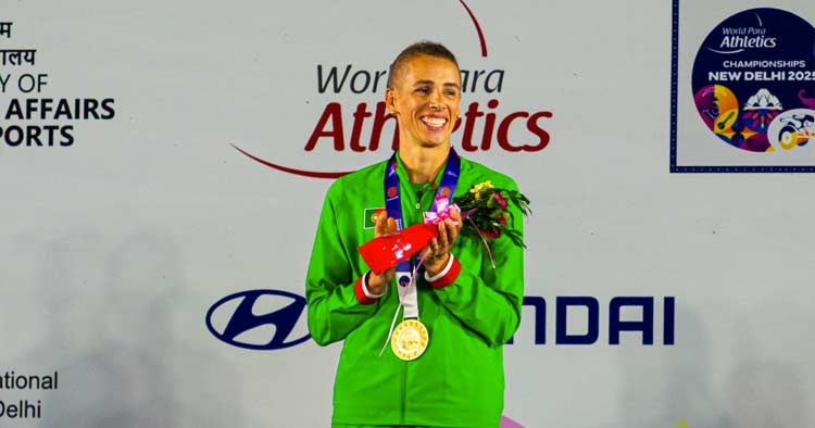 Carolina Duarte é campeã mundial nos 400 metros T3