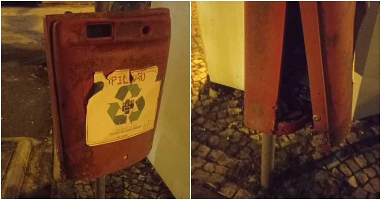 Cidadã lamenta estado degradado de pilhão em Braga