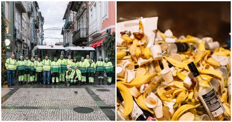 Trabalhadores da AGERE deixam cidade de Braga limpa após Bananeiro