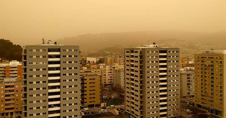 DGS alerta para fraca qualidade do ar por causa de poeiras vindas de África
