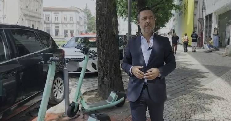 Vereador do CHEGA exige fim das trotinetas de aluguer em Braga