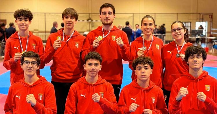 Taekwondo do SC Braga vence seis medalhas no Campeonato Regional Norte