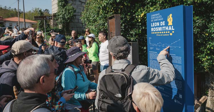 Póvoa de Lanhoso inaugurou sinalética do Caminho Português de Santiago Leon de Rosmithal
